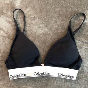 Calvin Klein Black Bralette Size Small